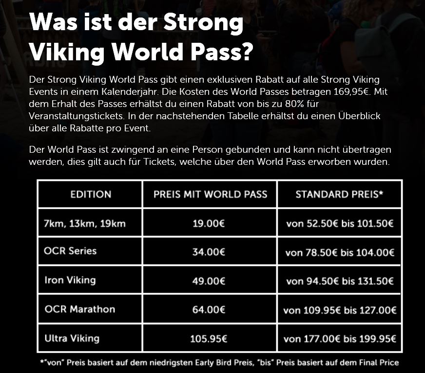 World Pass Strong Viking 2020