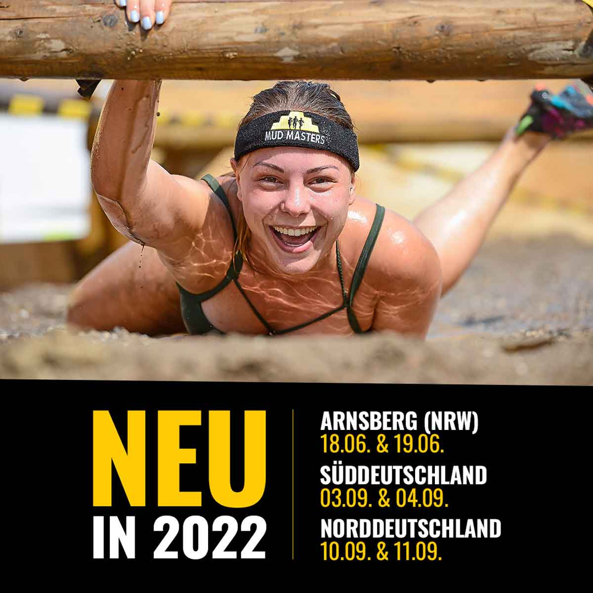 Mud Masters neue Lokationen 2022