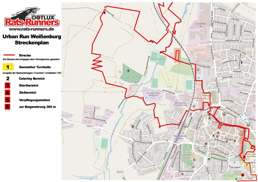 Streckenplan Rats Run Weissenburg 2024