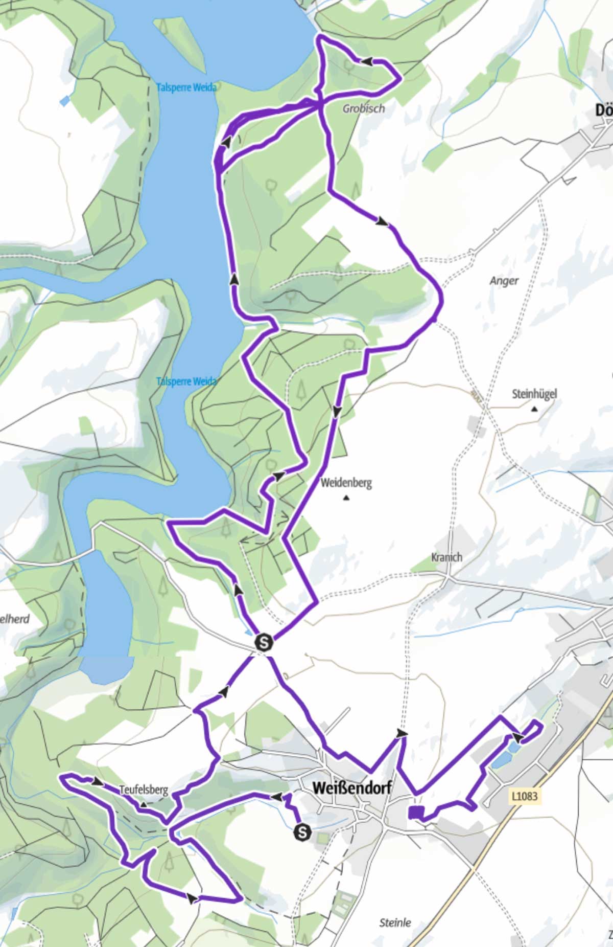 31.08.2024 WeidatalCross - Streckenplan 8-17 km