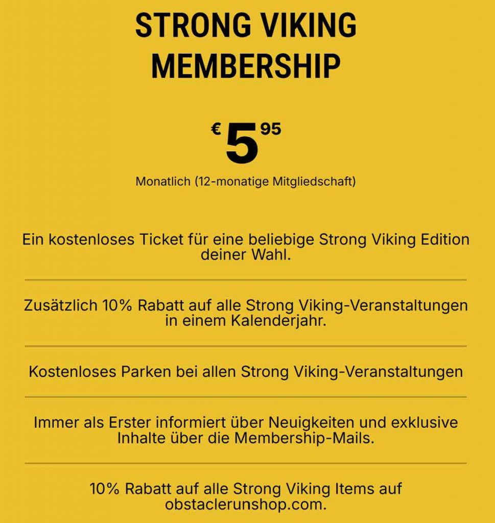 Strong Viking Memership 2026