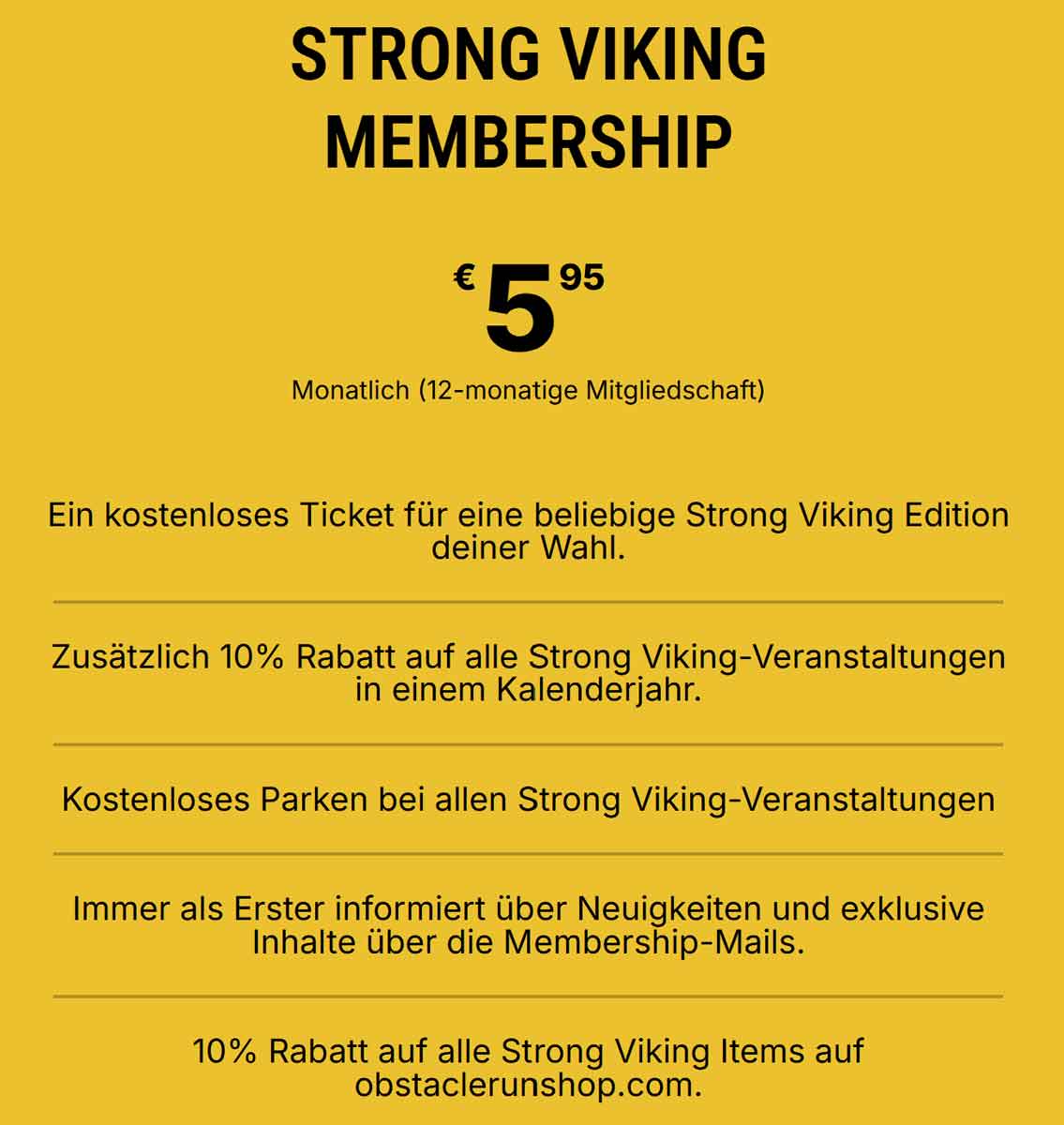 Strong Viking Memership 2026
